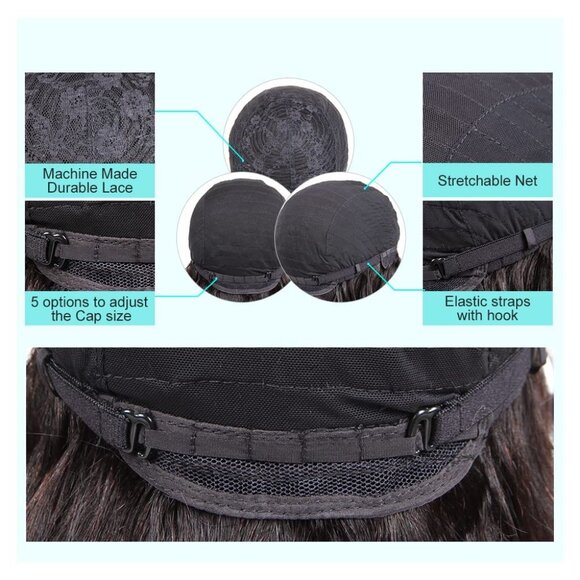 Short Curly Human Hair Wigs For Black Women Dark Brown Human Hair Curly Wigs Non - Picture 6 of 7